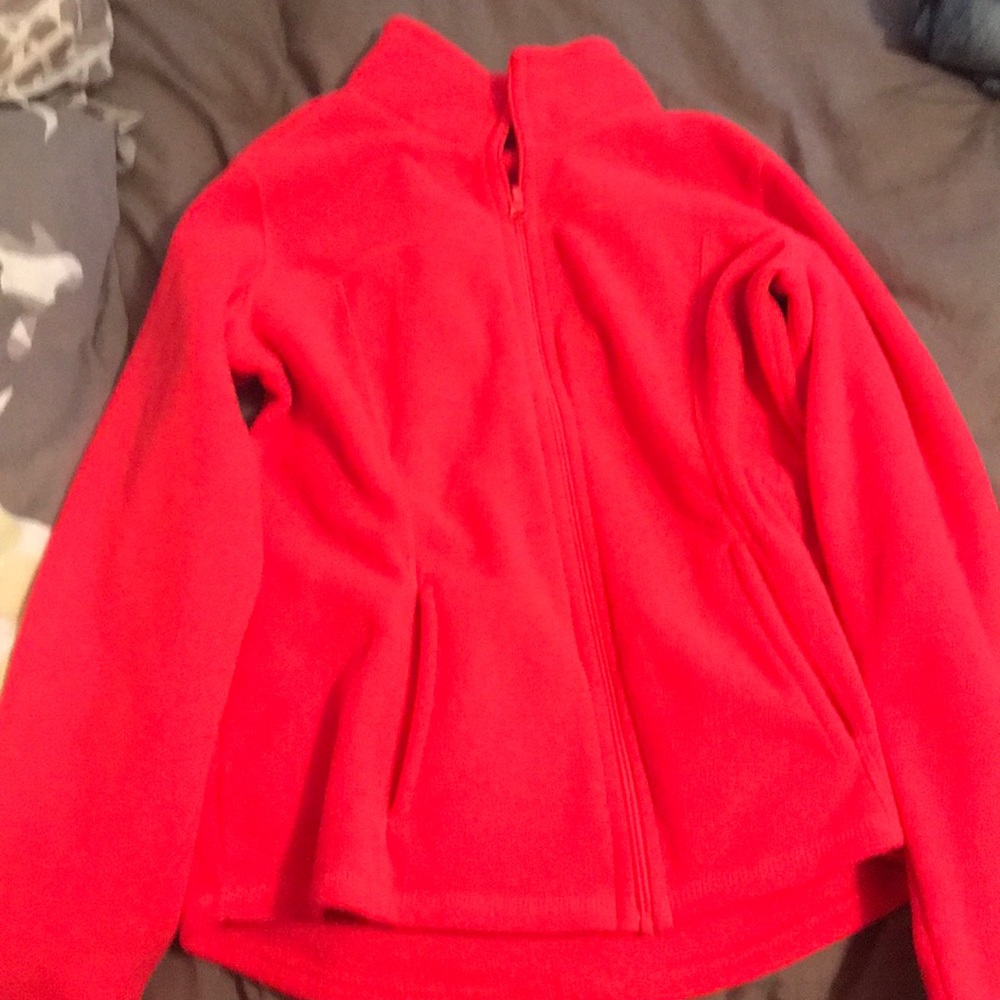 Bright pink jacket